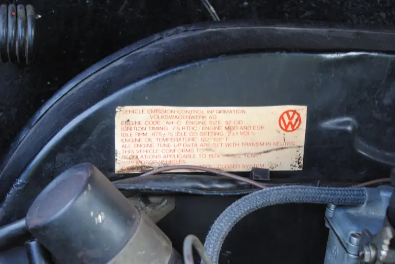1974 Volkswagen Karmann Ghia Type 14 photo 55