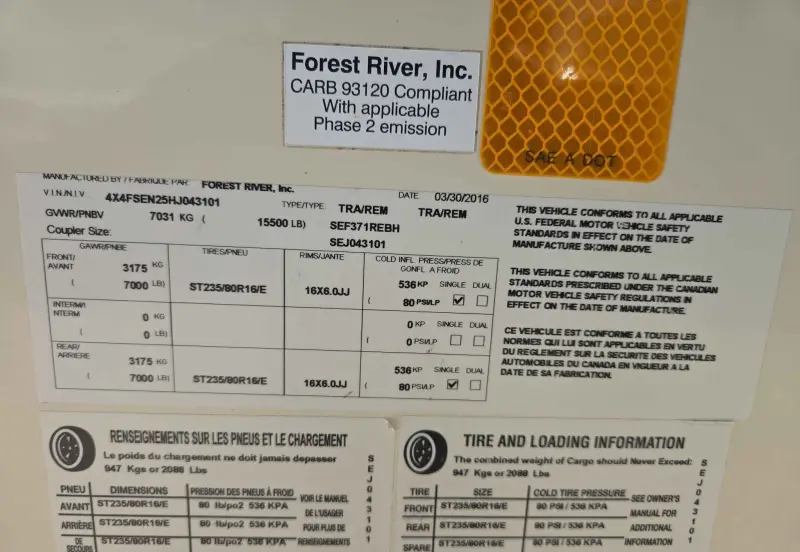 2017 Forest River Sierra photo 77