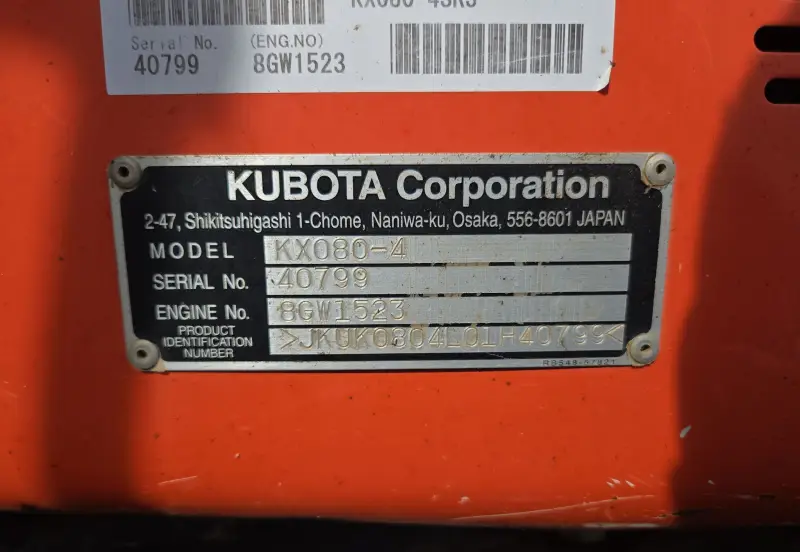 2017 Kubota KX080-4 photo 127